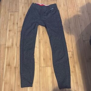 Tracksmith Gray Leggings with Elastic Waistband